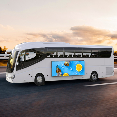 Bewegliche geführte Anzeige IP66 Werbungs-digitale Beschilderung im Bus