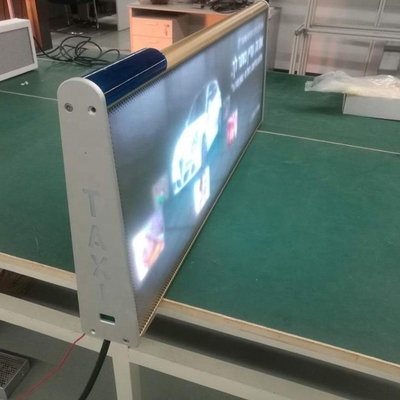 Doppeltes Seite WIFI-Taxi-Dach LED zeigen Fernsteuerungsführer 4G im Freien an