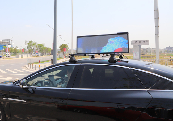 IP65 4500nits Doppelt-Seitenverkleidung Taxi-Dach LED-Anzeigen-4G Wifi GPS