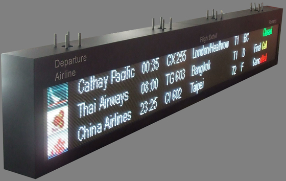 Innen-SMD-Flughafen-Flug-Schaukasten-automatische Digital LED-Anzeige