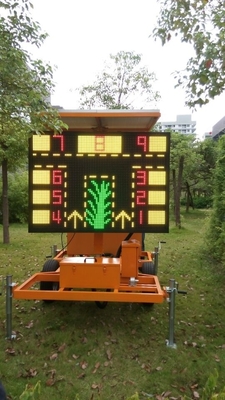 Warnzeichen-brachte mobiler LKW-Anhänger des Verkehrs-EN12966 LED-Schirm an