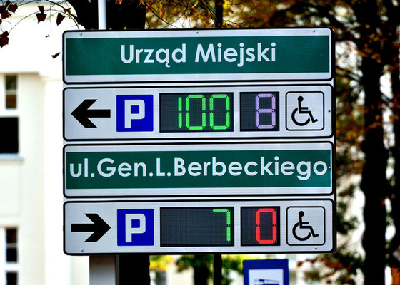Quadrat 510 BAD-VMS-Parkplatz verfügbarer CountingLED-Schaukasten