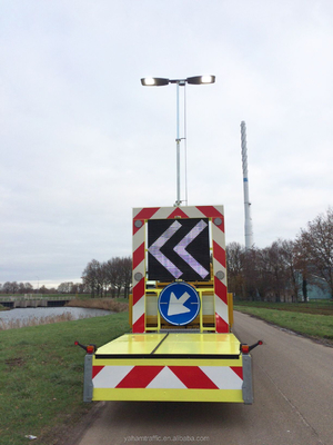 LED-Anzeigen-bewegliche Anschlagtafel Anhänger IP56 P10 zur Verkehrs-Verkehrssicherheit