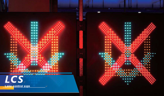 Des Zeichen-roten Kreuzes NTCIP LED Lane Control Grün-Pfeil-Sicherheits-Signal