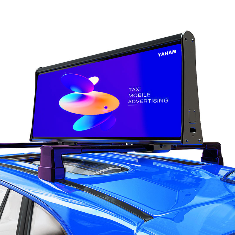 Front Access Taxi Roof LED-Anzeigen-farbenreiches Auto-Dach-im Freien Spitzenwerbeschild