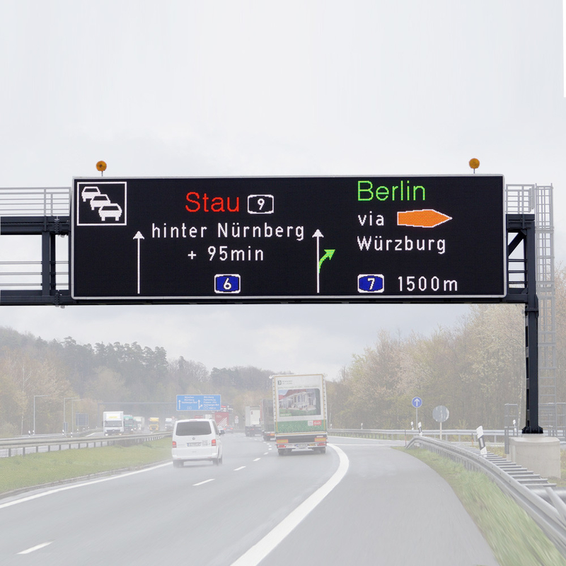 12V 24V DC-Autobahn VMS unterzeichnet farbenreiche LED-Verkehrs-Anzeige im Freien